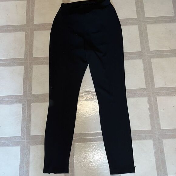 EUC ASOS DESIGN MATERNITY UNDER BUMP BLACK SPLIT HEM PANTS/SLACKS SIZE 6 - Picture 6 of 9